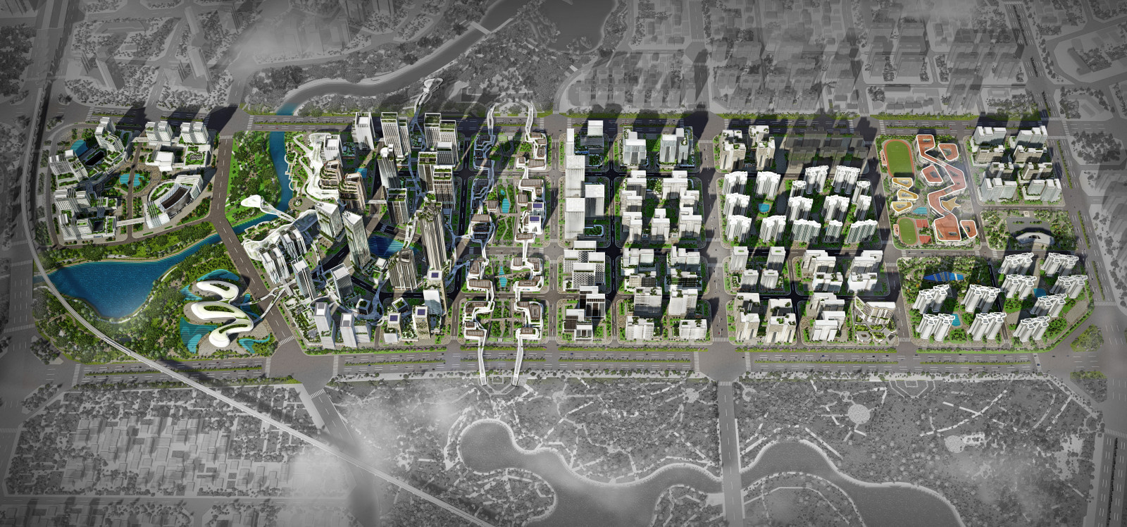 Обложка проекта: Деловой центр и жилой район в Хайкоу