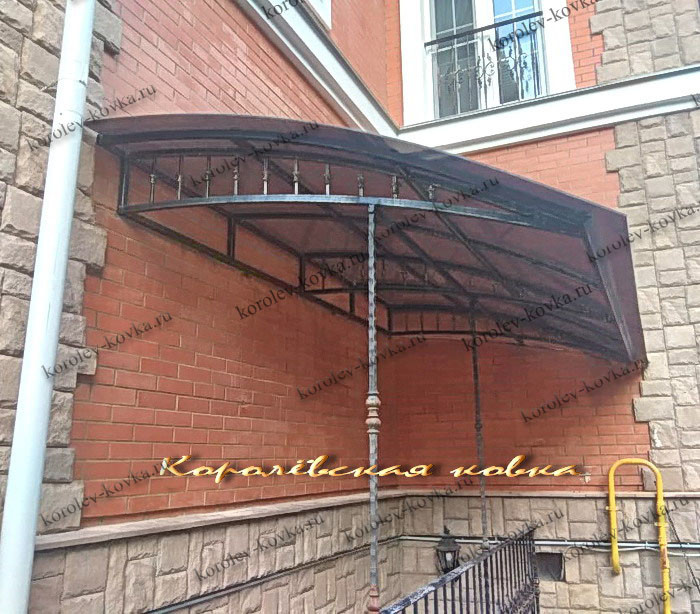 Обложка проекта: Навес с монолитным поликарбонатом