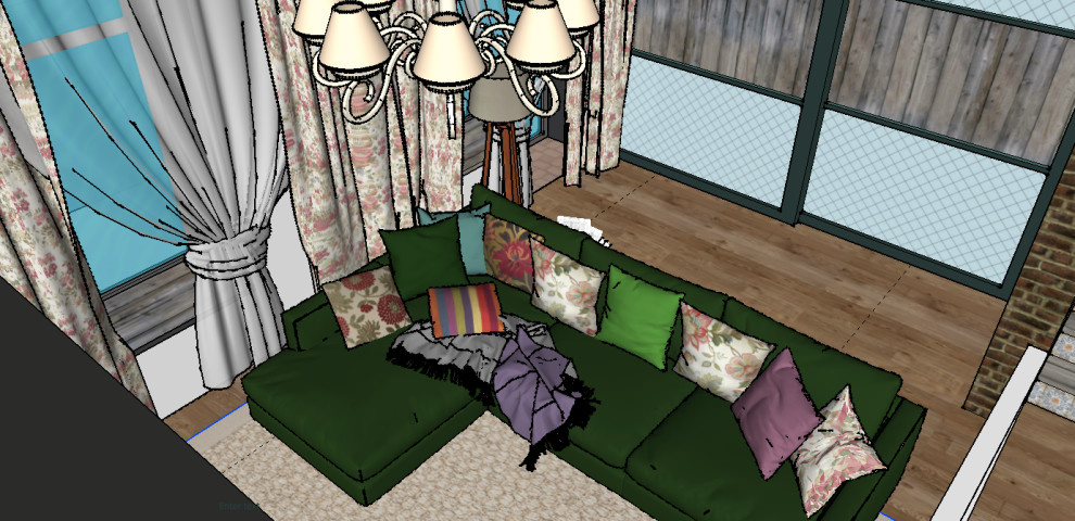 Сельское кантри на берегу поселка-парка GORIZONT