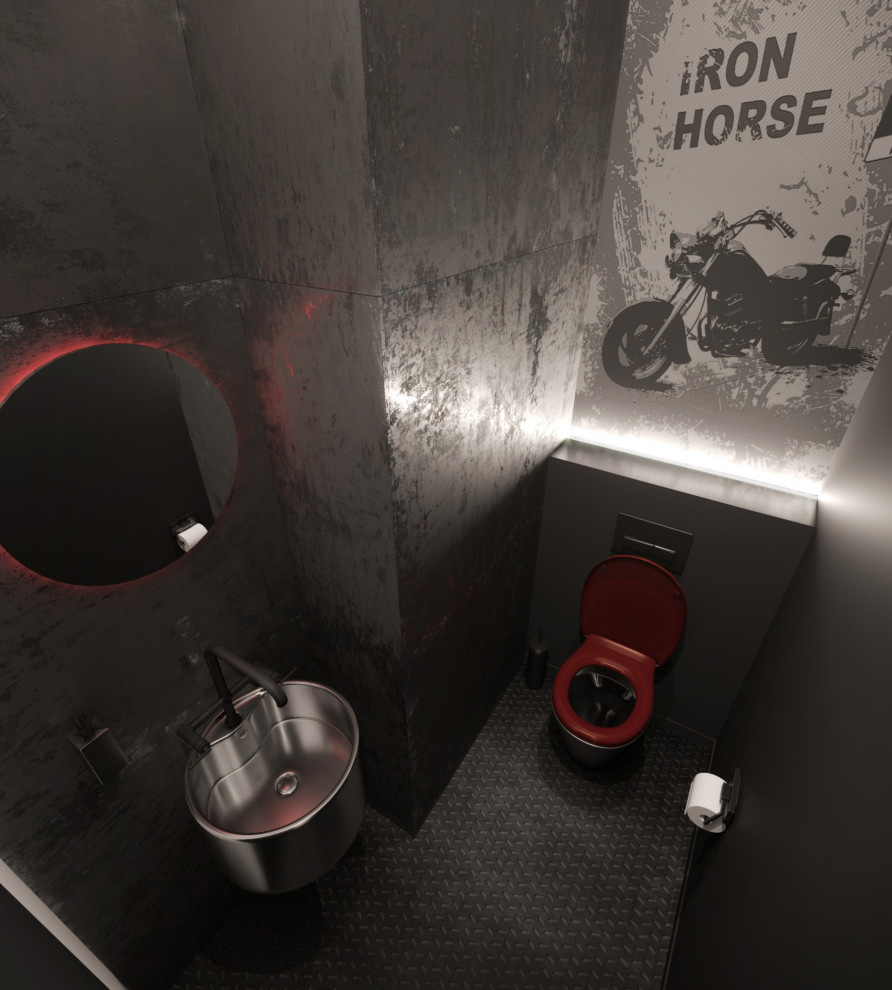 Обложка проекта: зона барбекю в стиле лофт ЖК Apartville