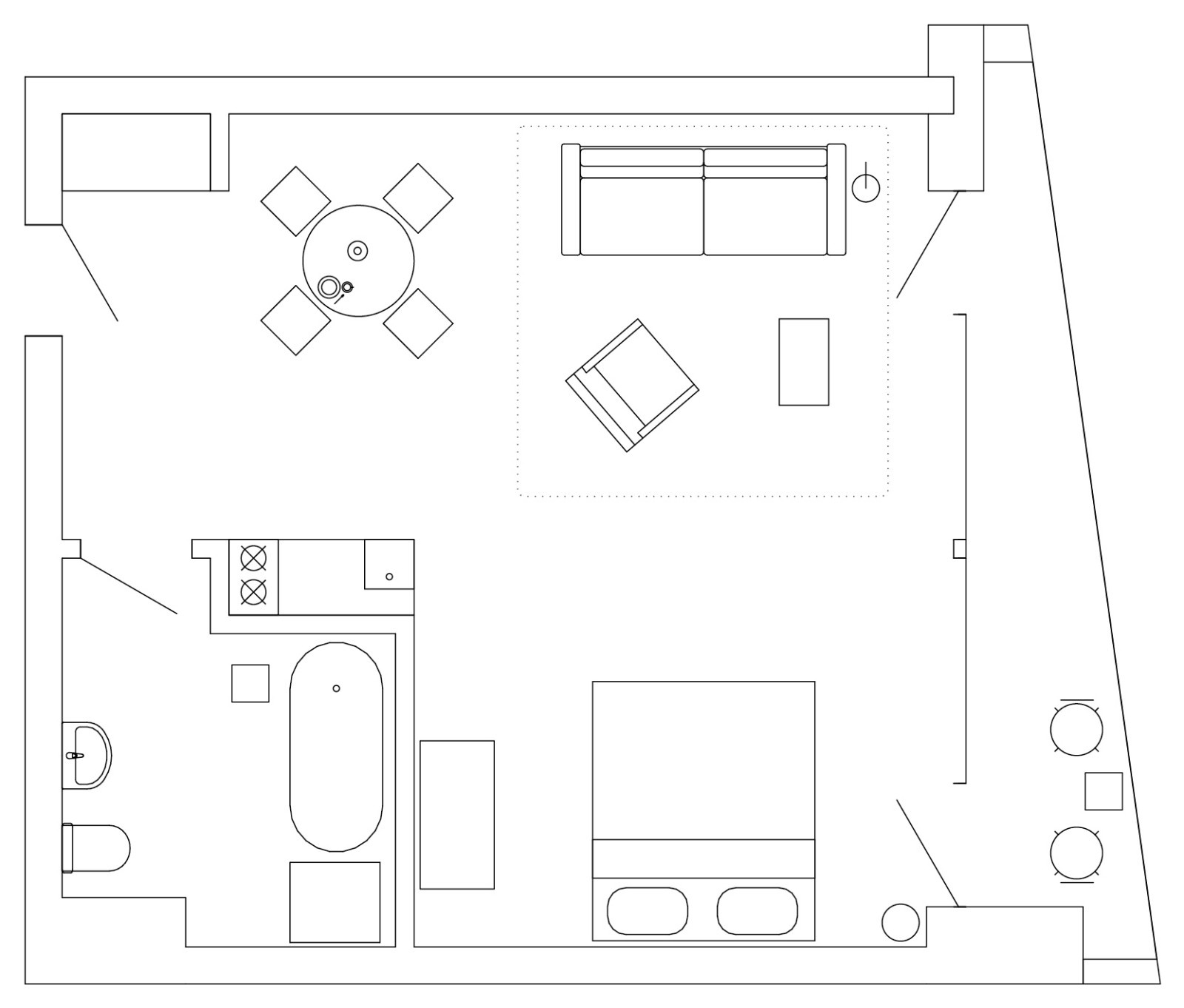 Flat for Hedonist