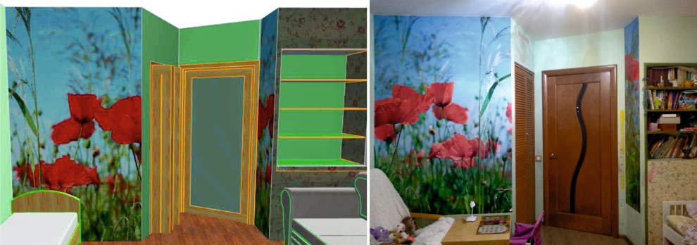 Перепланировка гостиной под детскую