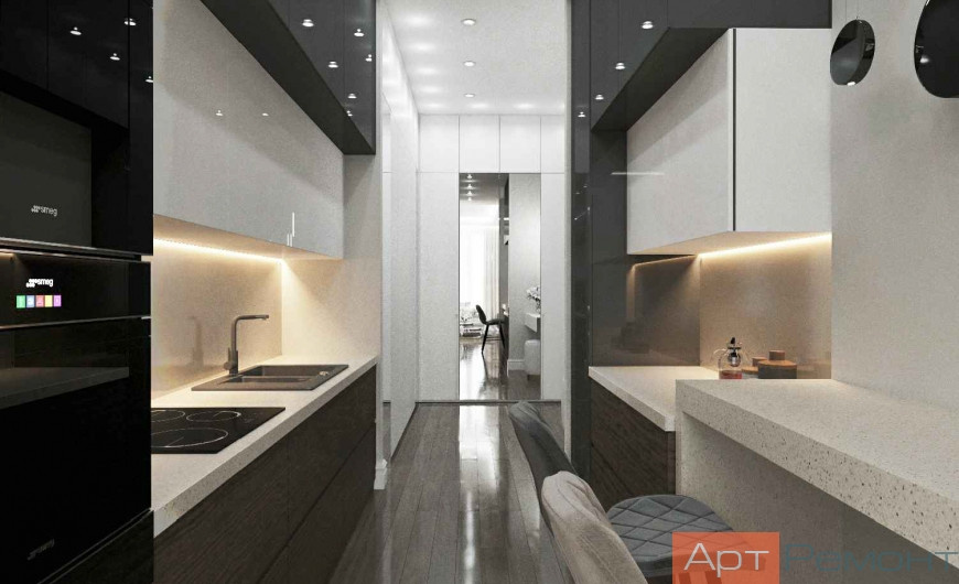 Дизайн-проект 2-комнатной квартиры м. Улица 1905 года