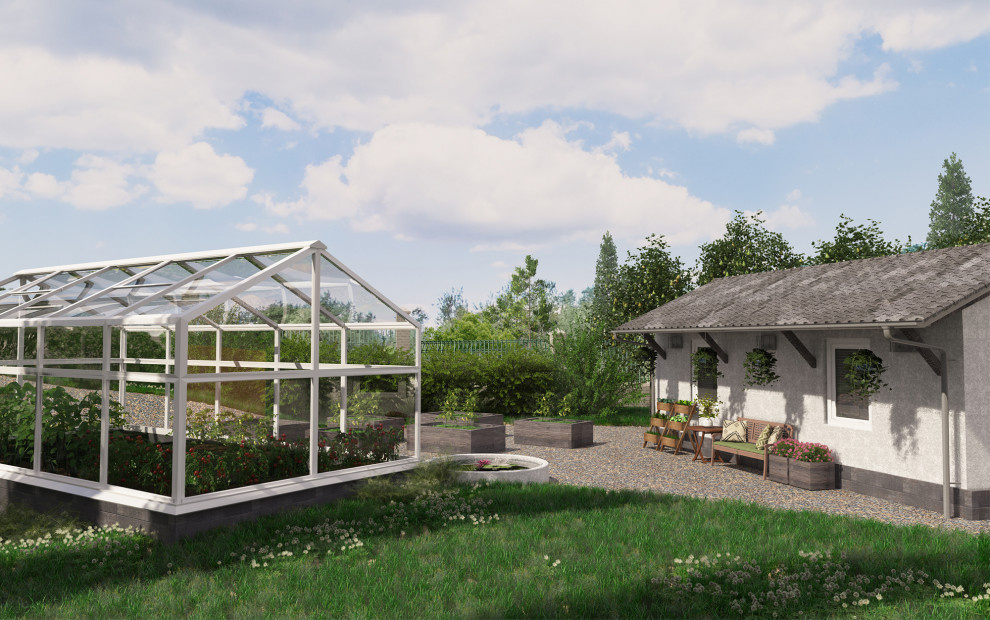 Дизайн-проект участка 27 соток в Ленинградской области