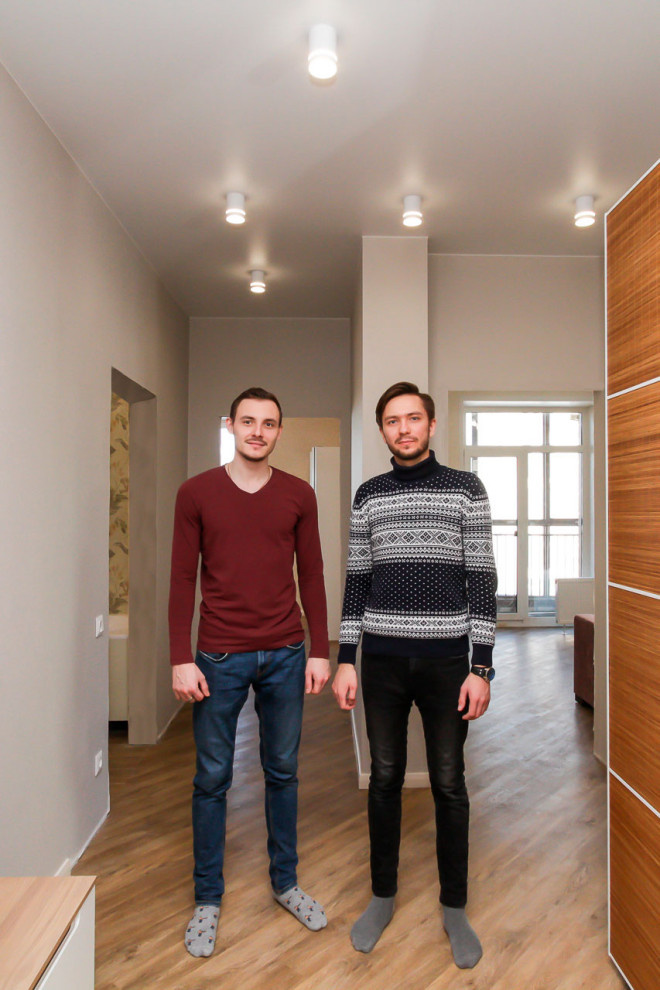 Коридор в 3х-комнатной квартире | 74м2 в ЖК Маковского