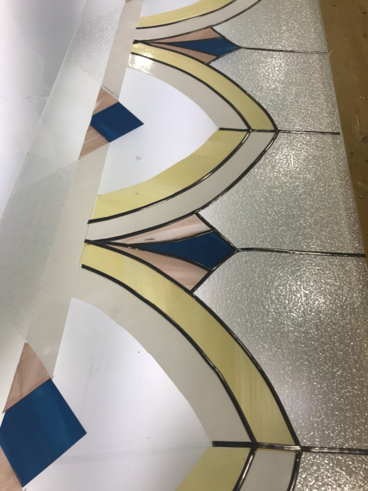 Потолочный витраж в ЖК "Сердце города"