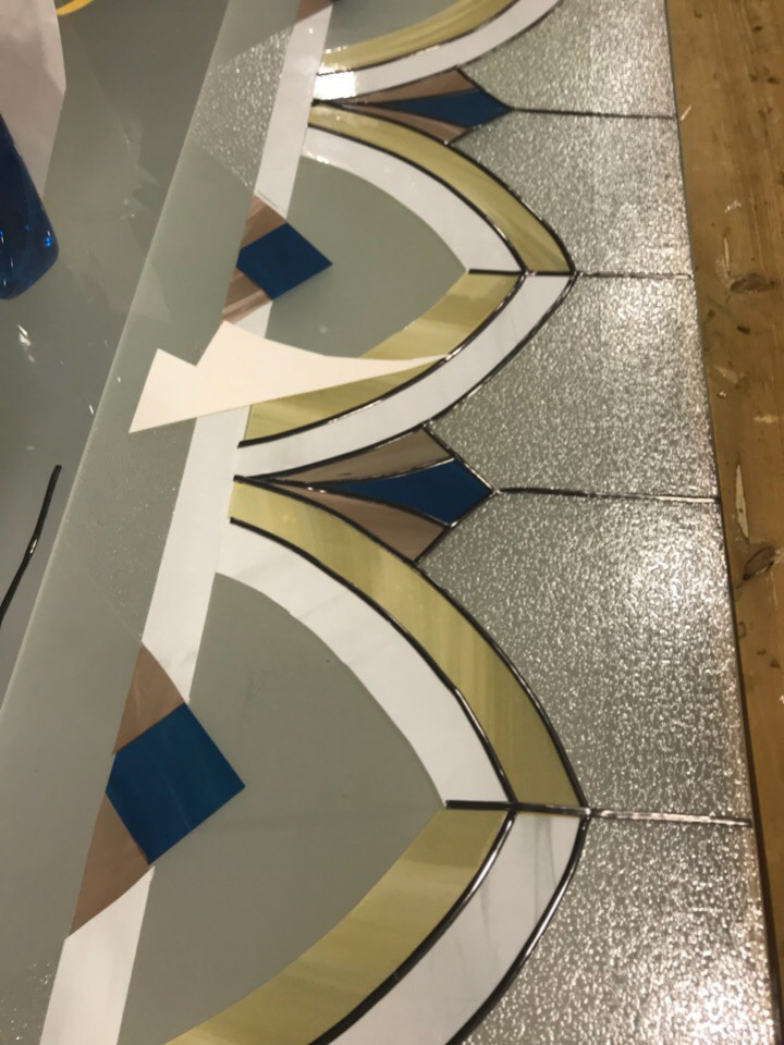 Потолочный витраж в ЖК "Сердце города"