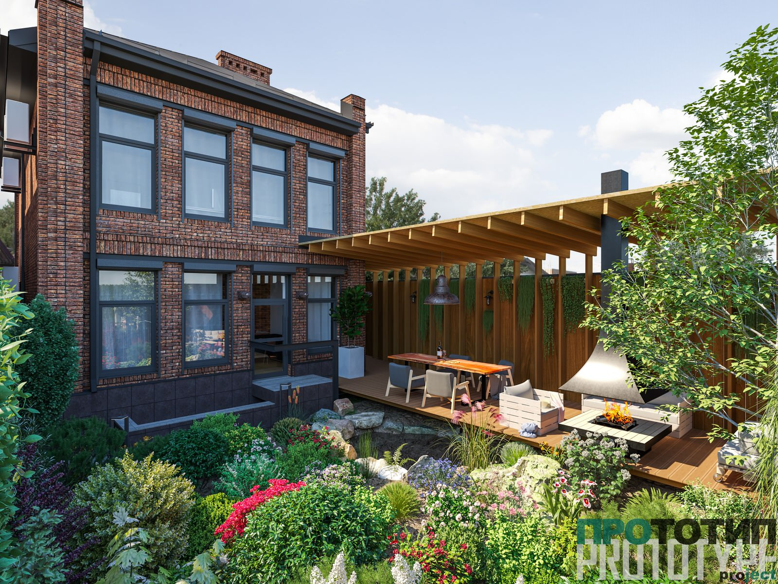 Дом на маленьком участке