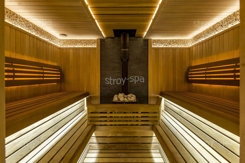 Отделка бани в Эко поселке Альпийские Луга