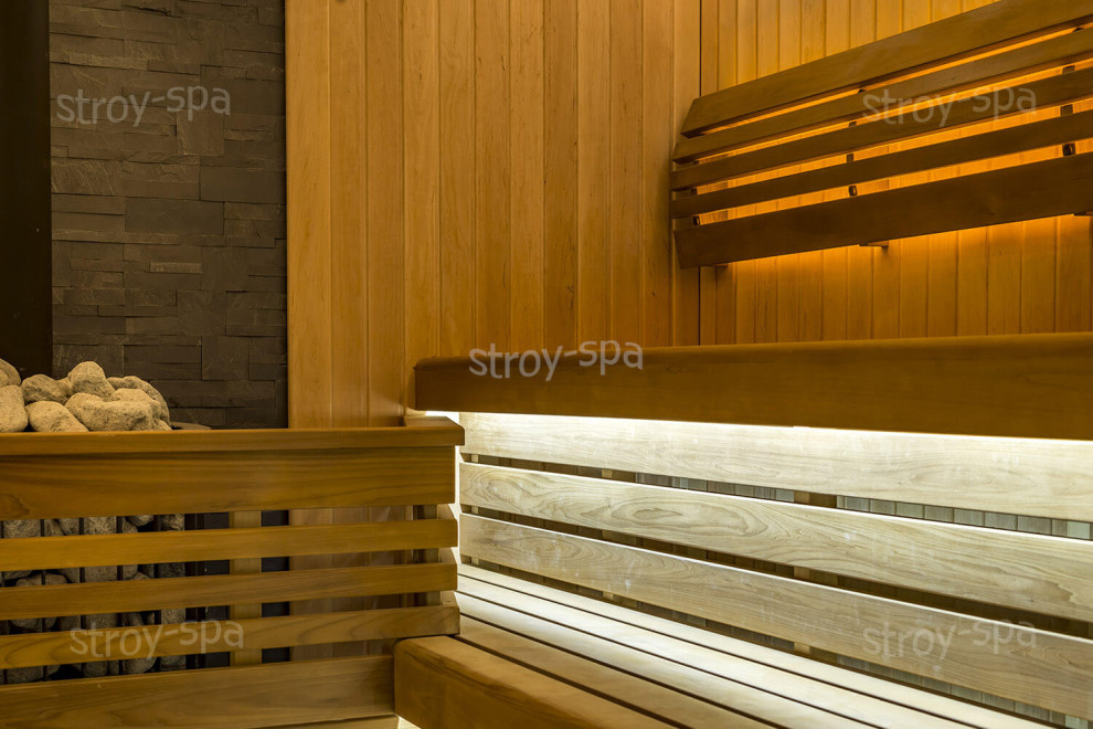 Отделка бани в Эко поселке Альпийские Луга