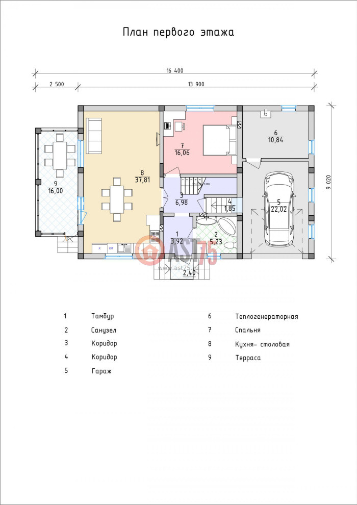 10 x 12 c гаражом площадью 238 м2