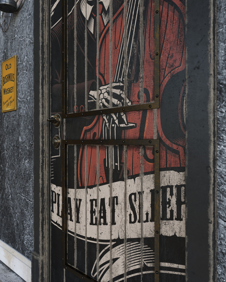 Межкомнатная дверь   "Words print"