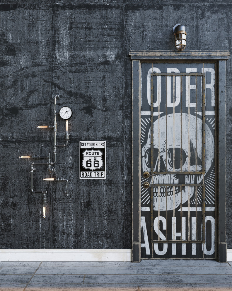 Межкомнатная дверь   "Words print"