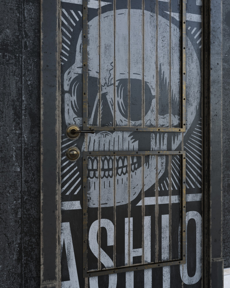 Межкомнатная дверь   "Words print"