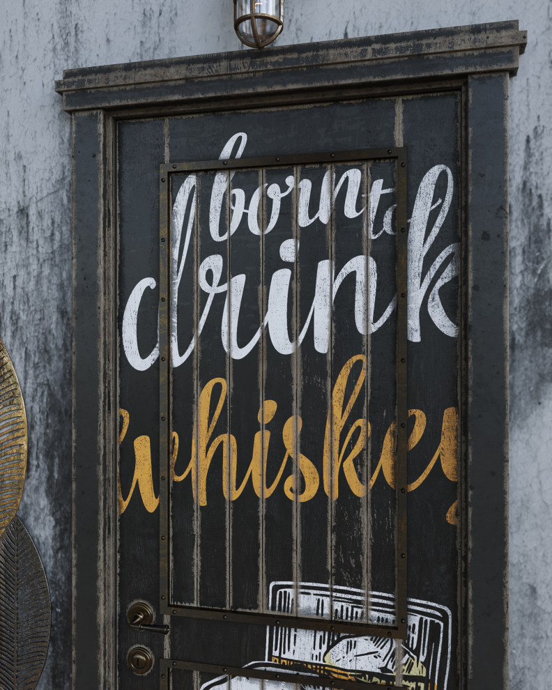 Межкомнатная дверь   "Words print"