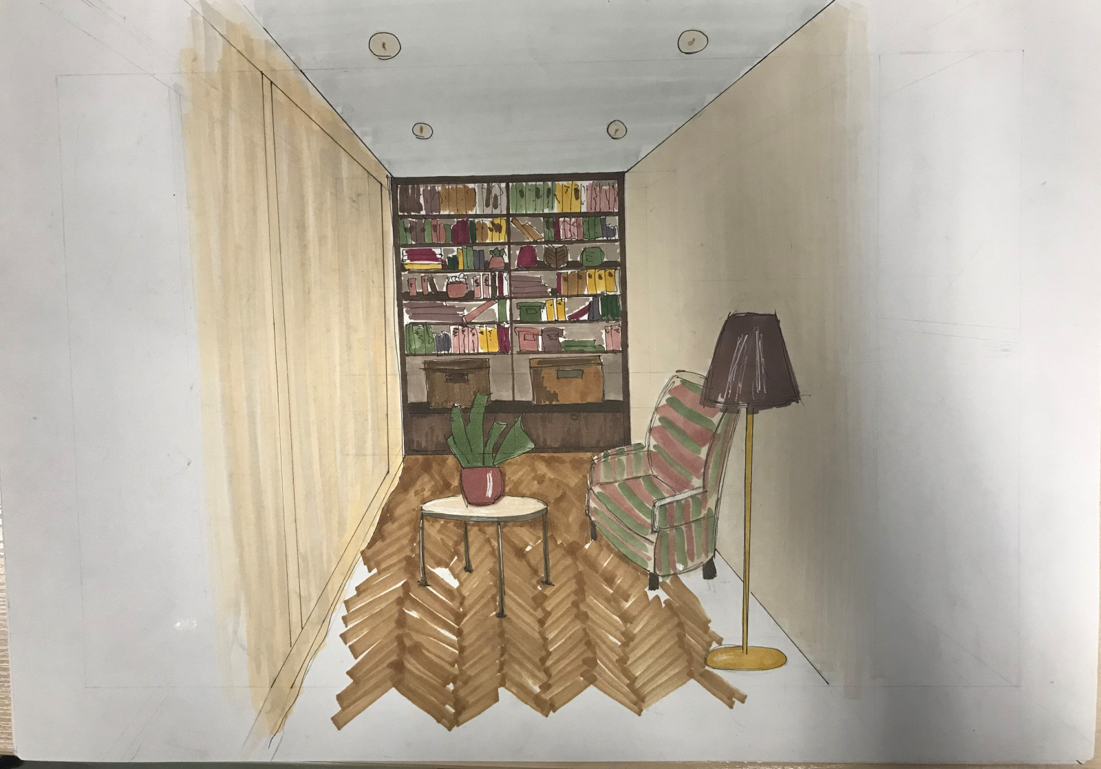 скетч лоджии