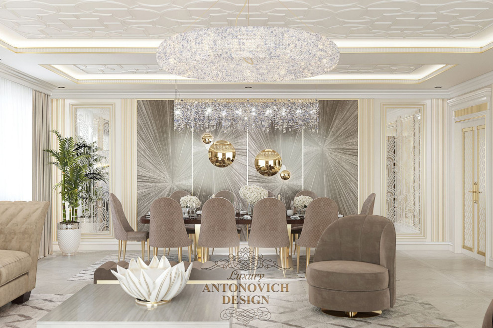Дизайн гостиной в стиле арт деко от Luxury Antonovich Design