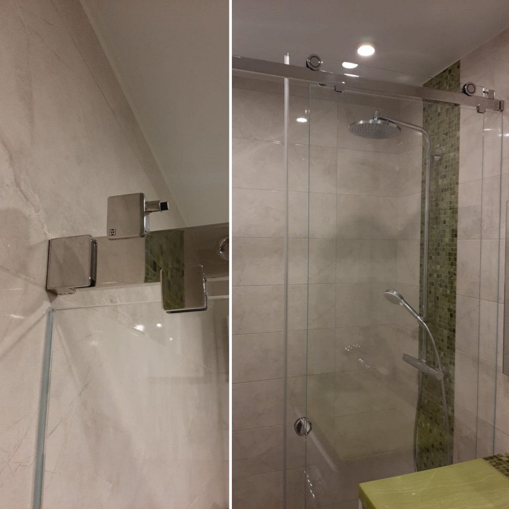 Раздвижная душевая перегородка из стекла Claro от MWE Германия