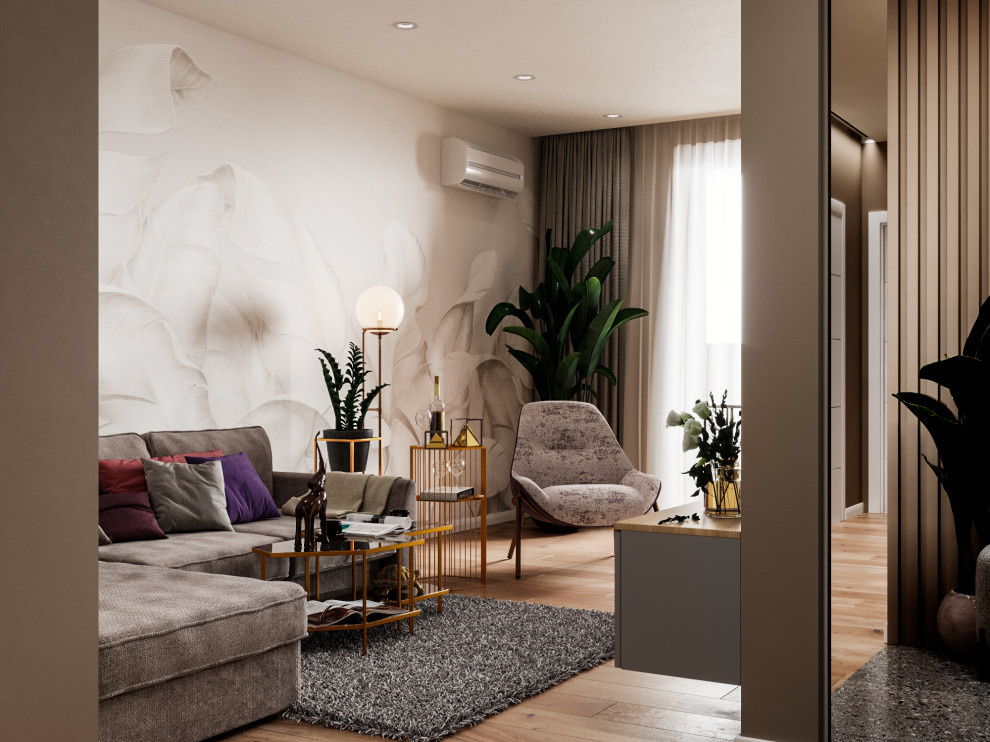 Дизайн - проект двухкомнатной квартиры 64,8 кв.м. в г. Москва