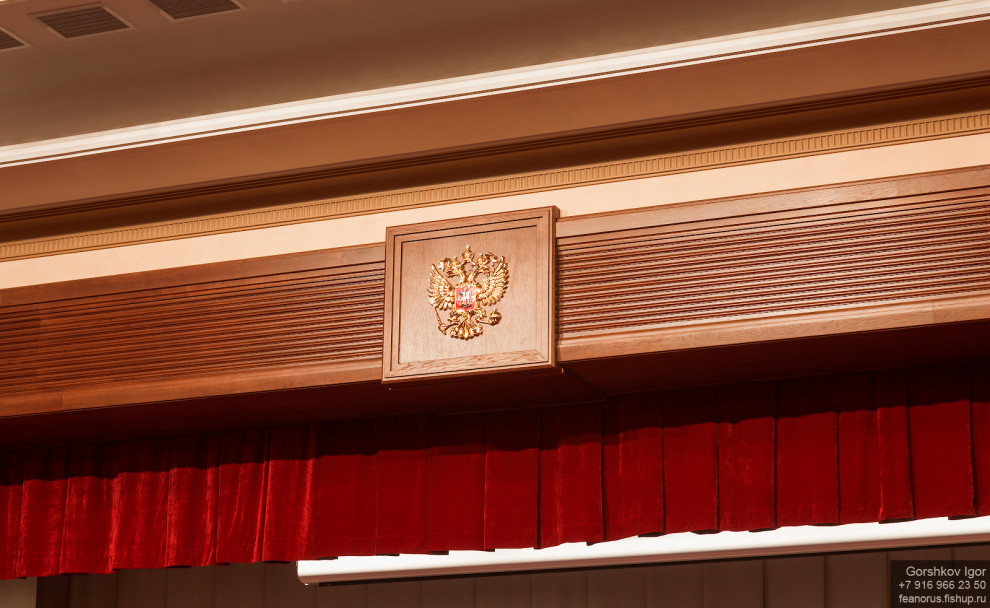 Фотосъёмка интерьеров зала ВИПК МВД РФ (Домодедово)