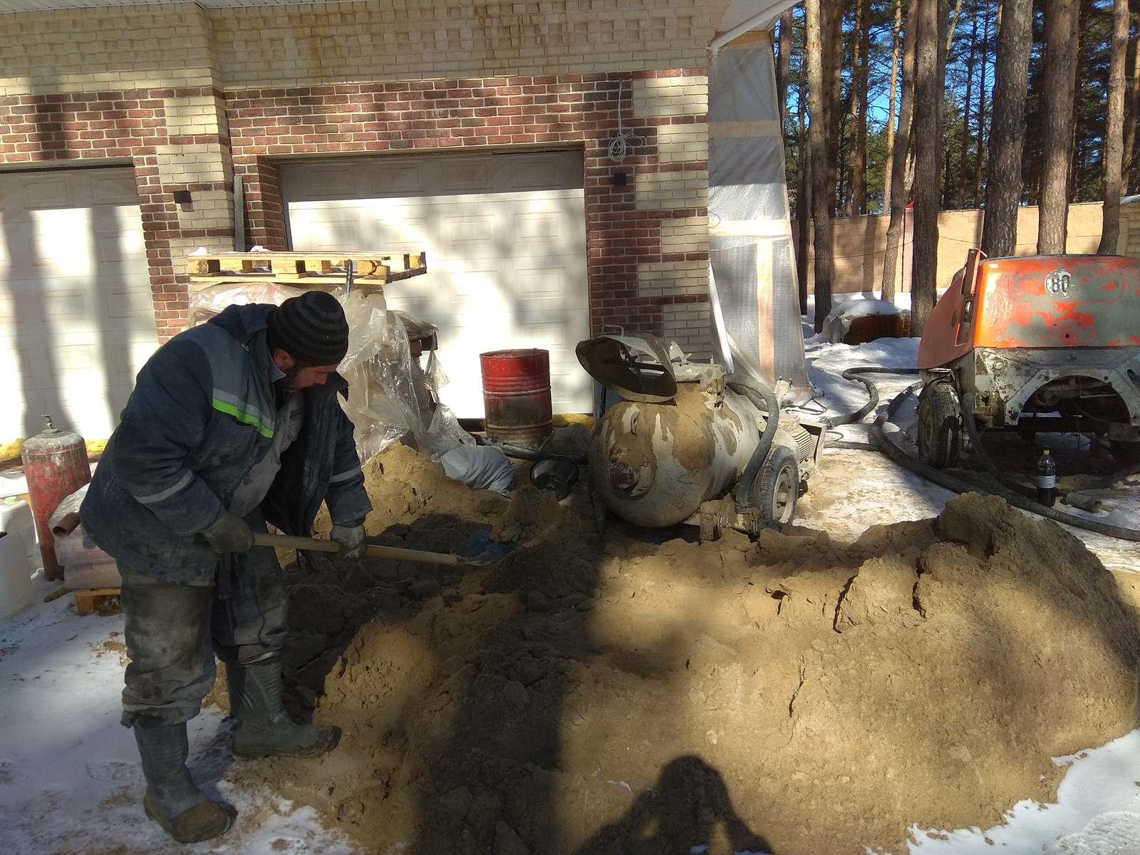 Полусухая стяжка пола