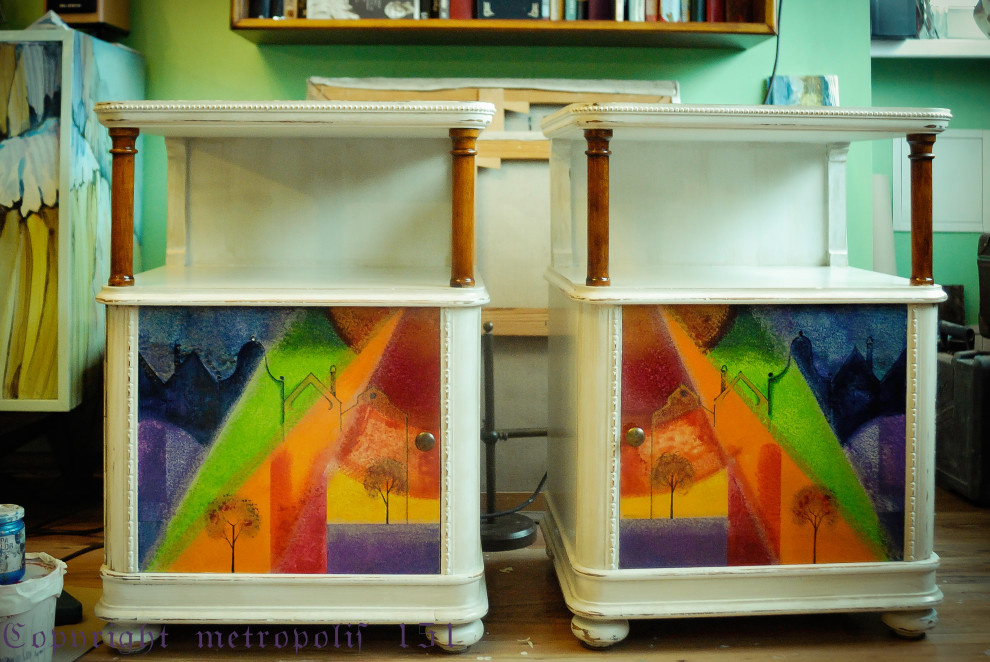 Расписная мебель (отдельные предметы)