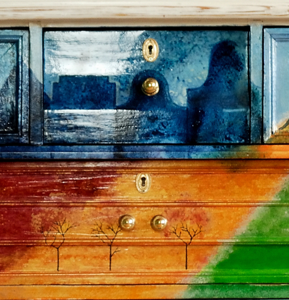 Расписная мебель (отдельные предметы)