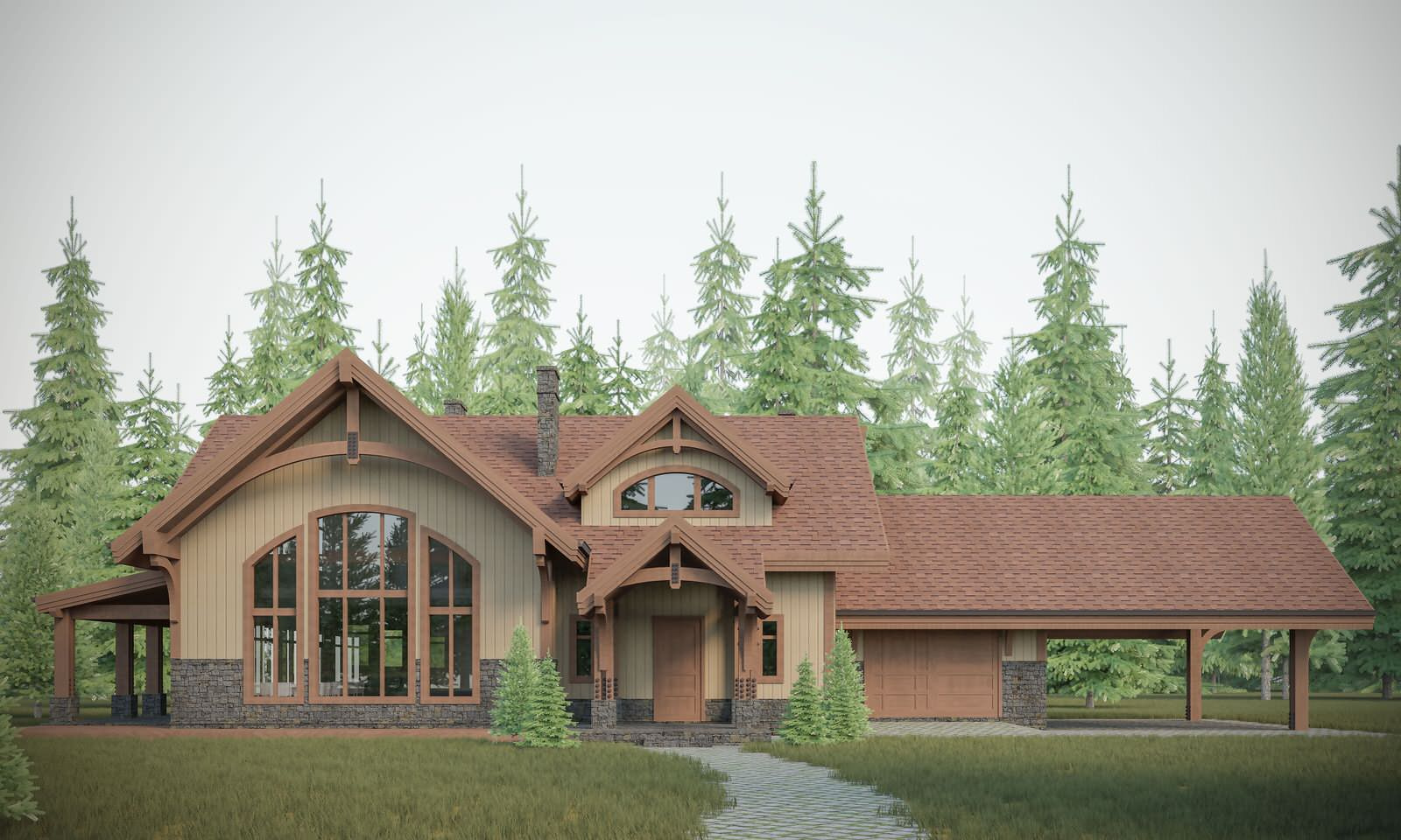 Дом по технологии Timber Frame