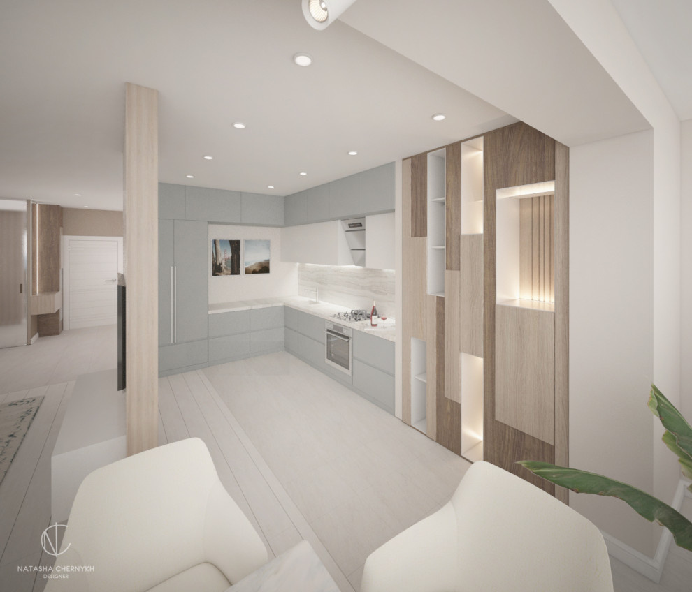 Квартира для молодого человека 100 кв.м // ЖК Пять звезд, Воронеж