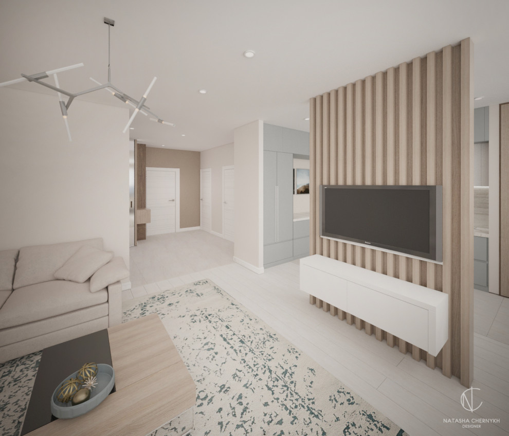 Квартира для молодого человека 100 кв.м // ЖК Пять звезд, Воронеж