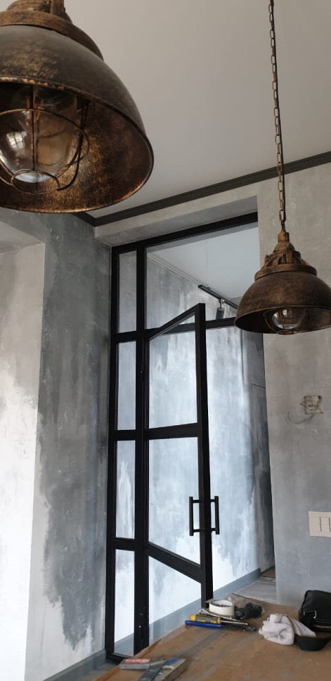 Распашная и раздвижная Loft перегородка