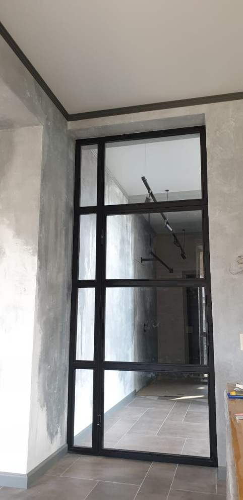 Распашная и раздвижная Loft перегородка