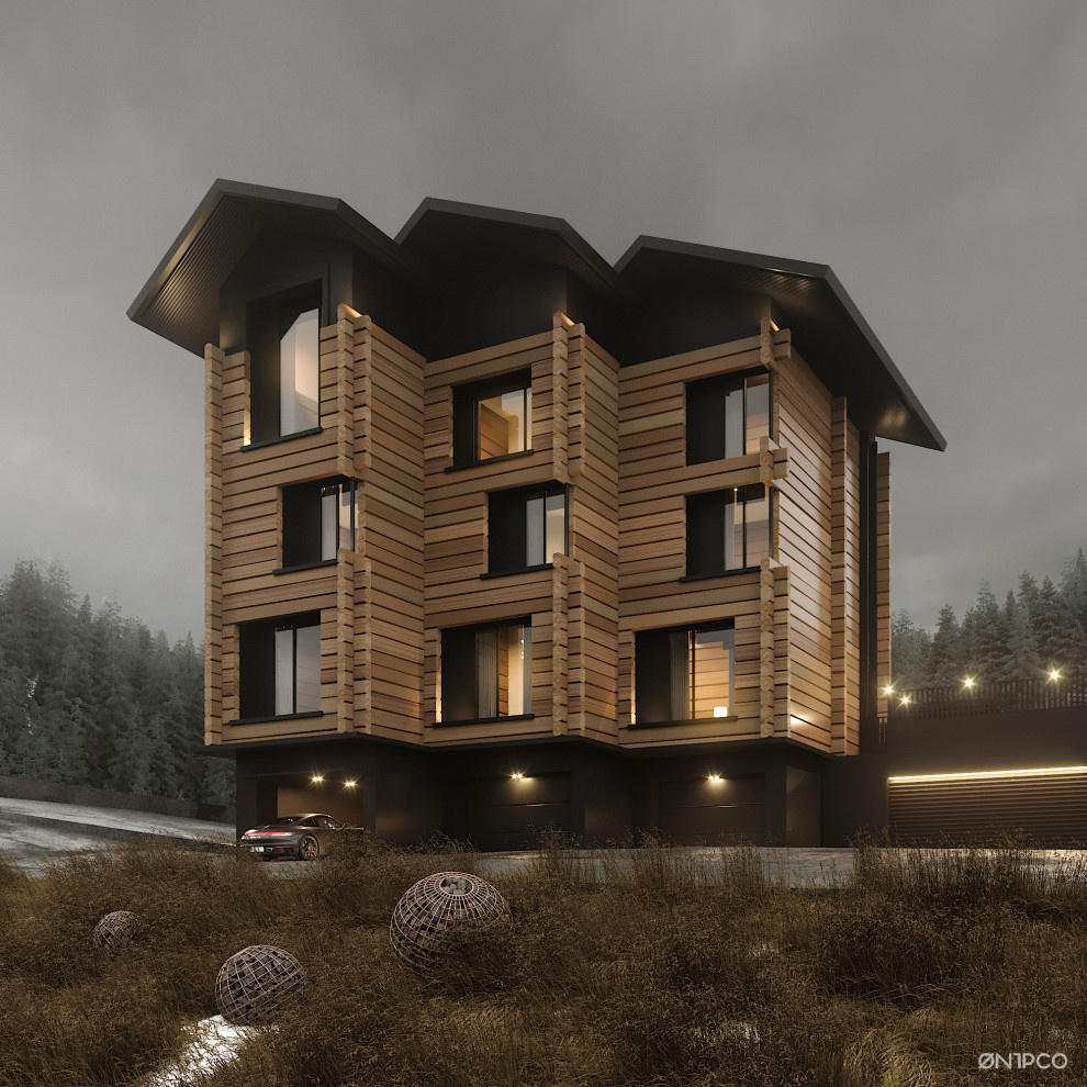 wooden hotel / отель из лафета