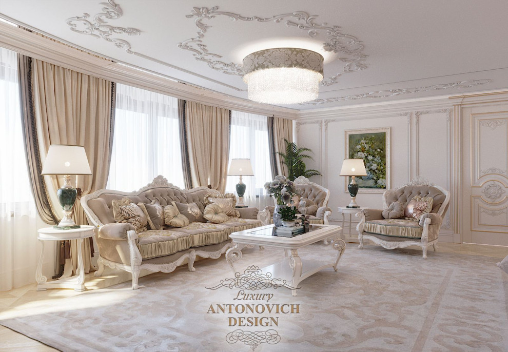 Элегантный дизайн спальни от Luxury Antonovich Design