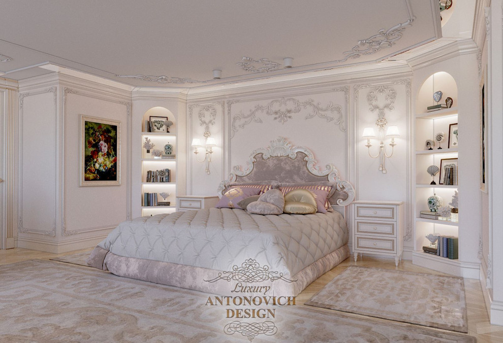 Элегантный дизайн спальни от Luxury Antonovich Design