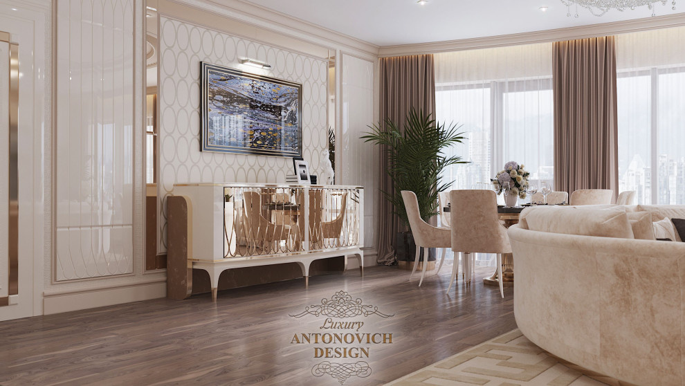 Великолепная гостиная от Luxury Antonovich Design