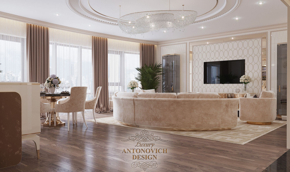 Великолепная гостиная от Luxury Antonovich Design