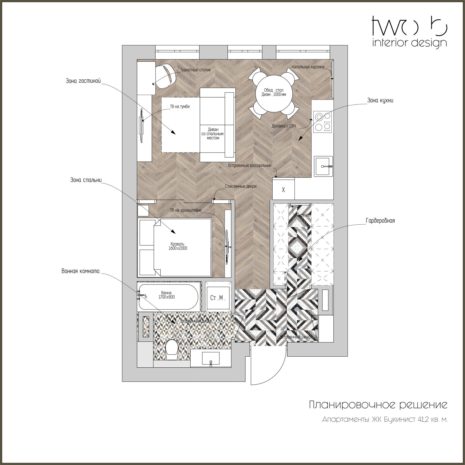 Проект апартаментов #apartments_bukinist