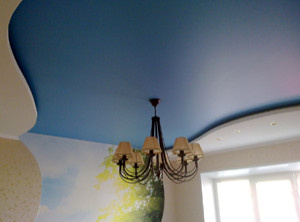 Обложка проекта: Разноцветные натяжные потолки