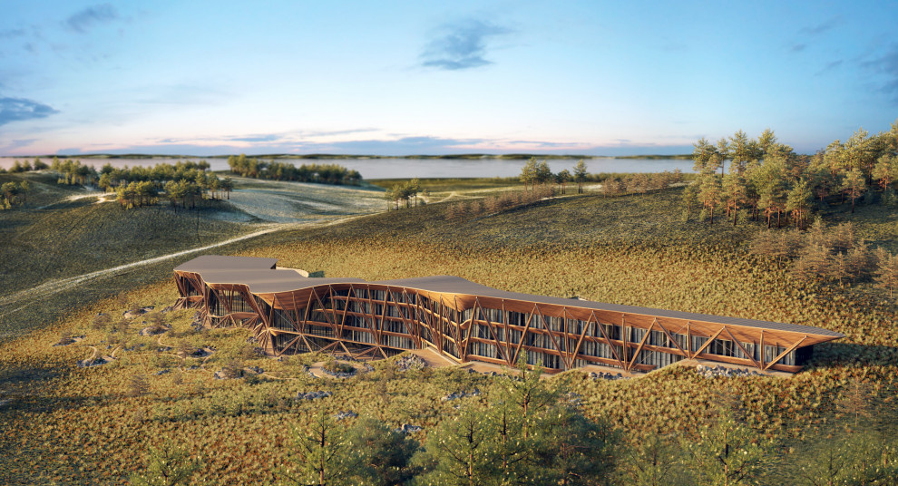 Обложка проекта: Концепция спортивно-адаптационного комплекса на оз. Байкал