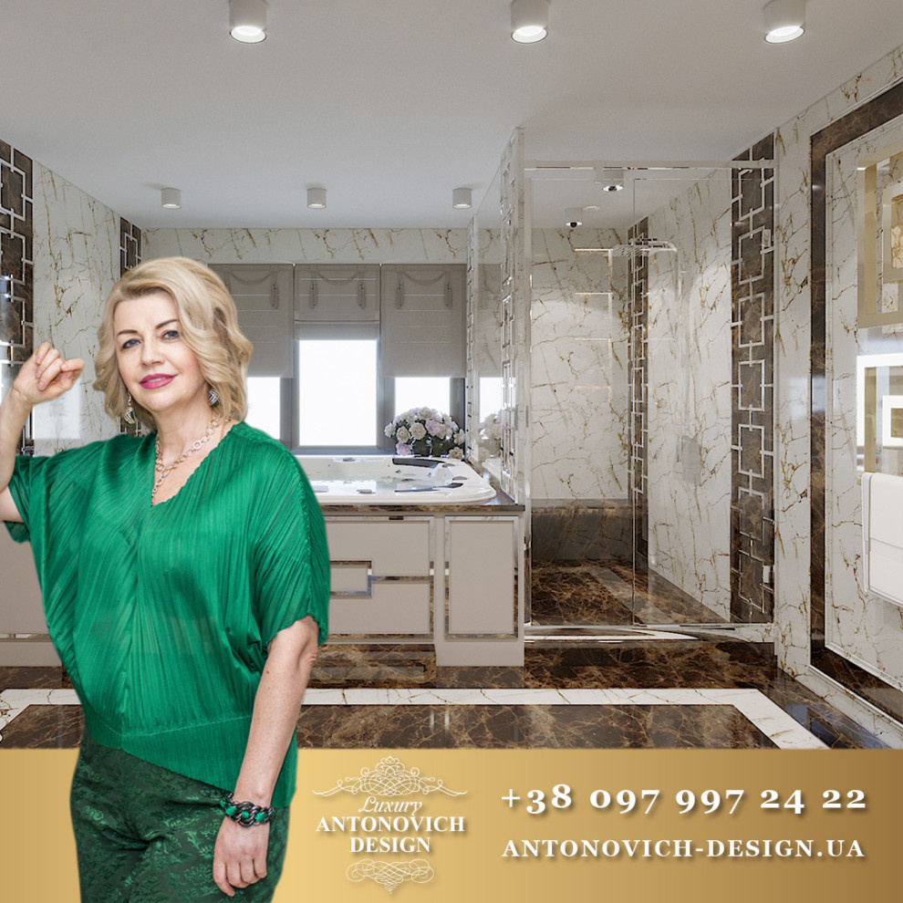 Роскошный дизайн ванной комнаты от Luxury Antonovich Design
