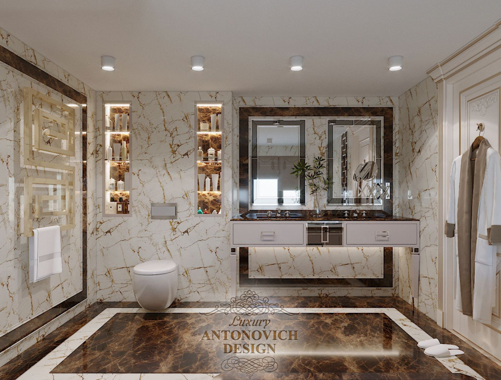 Роскошный дизайн ванной комнаты от Luxury Antonovich Design