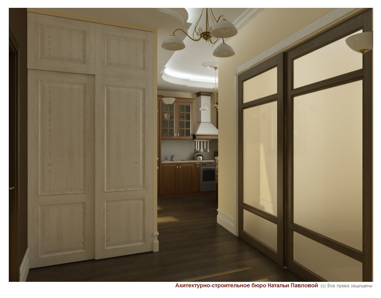 Квартира в классическом стиле 50 кв. м.