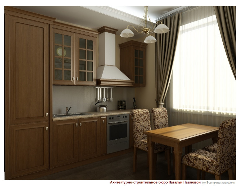 Квартира в классическом стиле 50 кв. м.