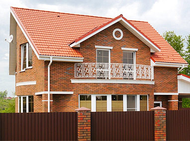 Строительство дома площадью 180 м2 из теплой керамики  и облицовочного кирпича