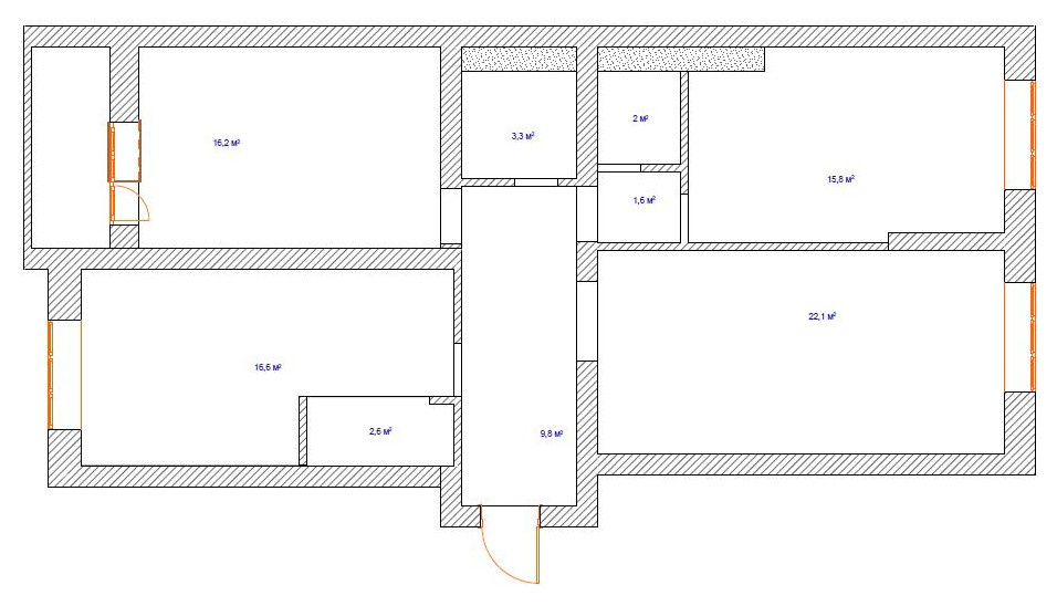 Квартира с яркими акцентами