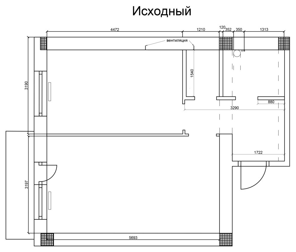 1-комнатная квартира под сдачу в аренду