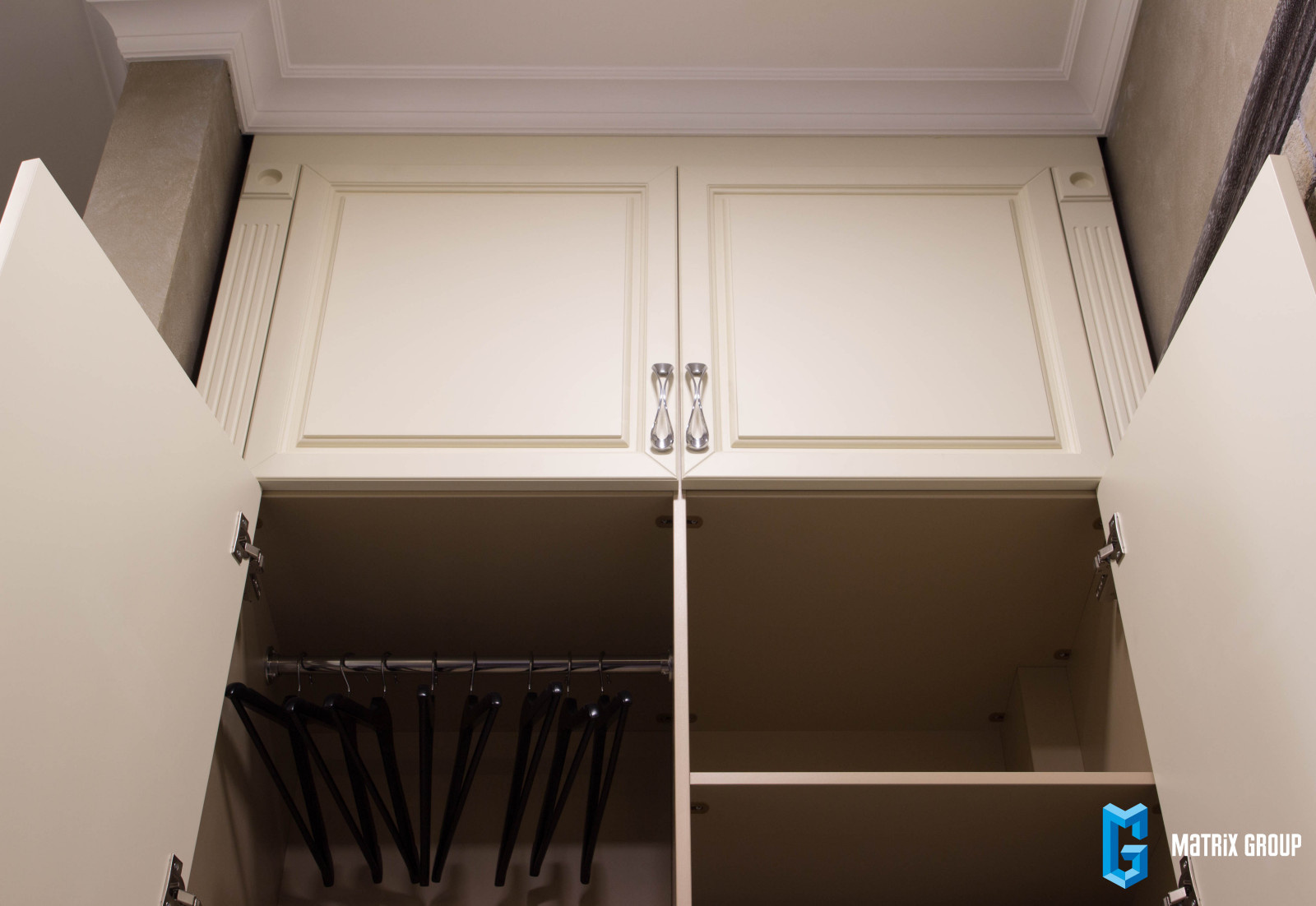 Шкафы и гардеробная в дом на Проспекте Мира