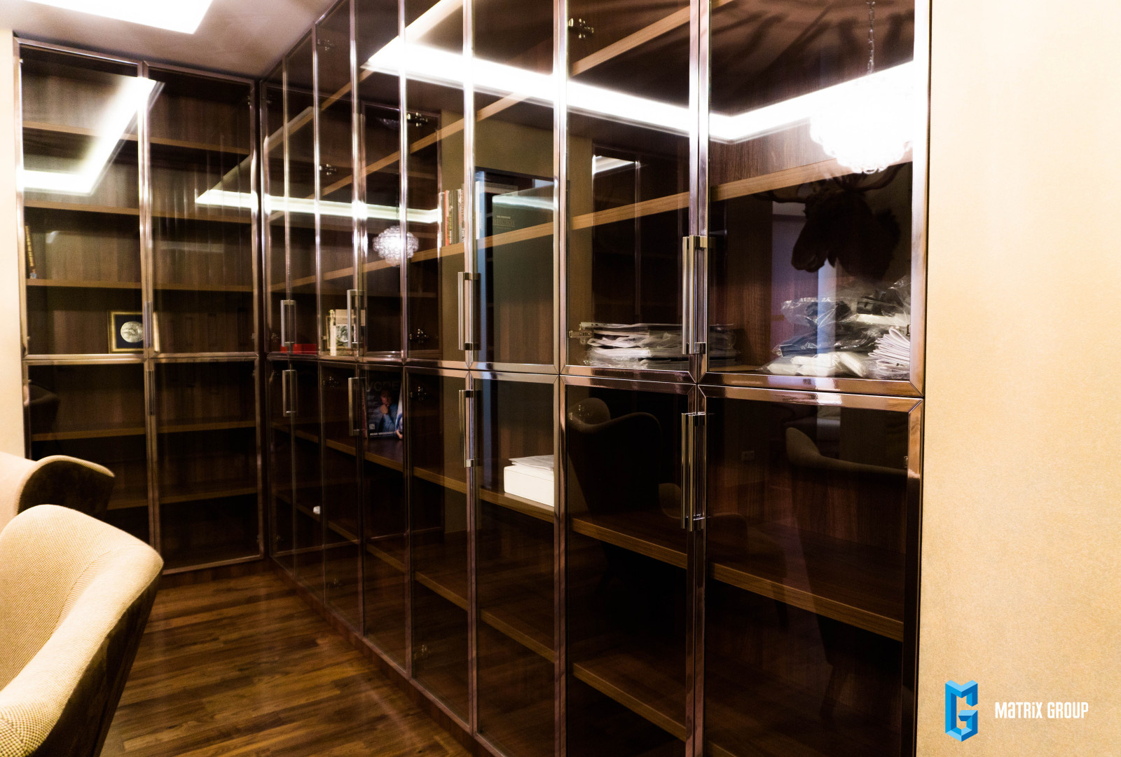 Корпусная мебель для всех жилых зон в ЖК Мономах