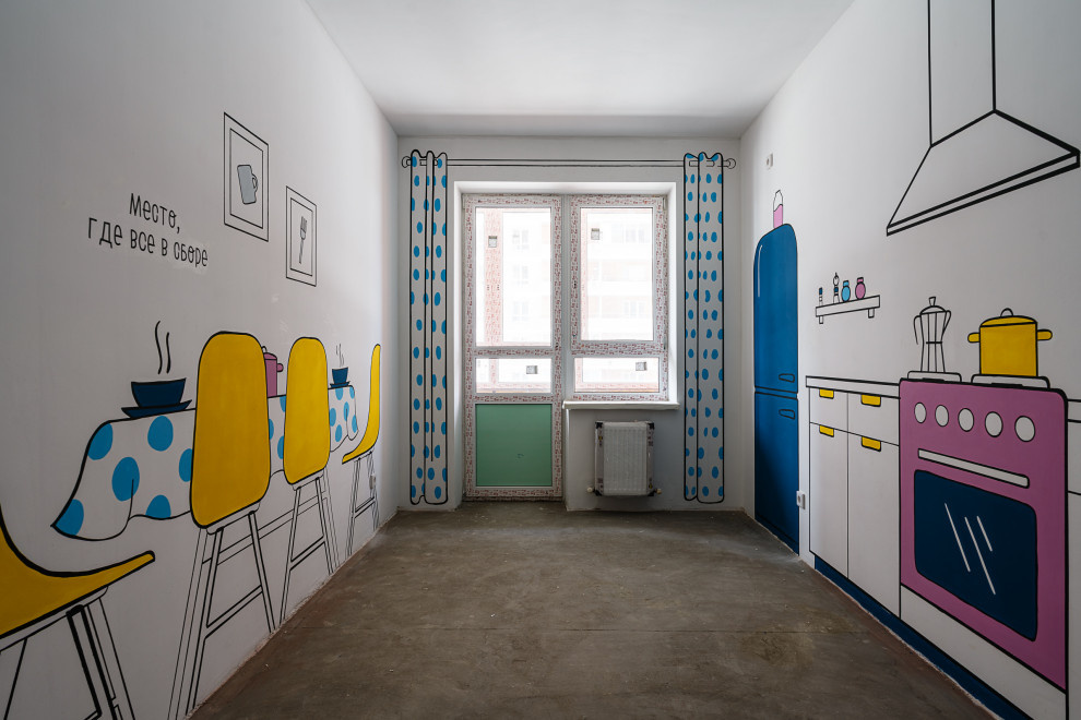 Личный опыт: Зачем мы рисовали интерьер на стенах и полу